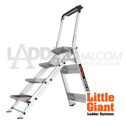 LG10410BA (4 ขั้น) บันได Safety step พร้อมด้ามจับ รุ่น 10410BA LITTLE GIANT